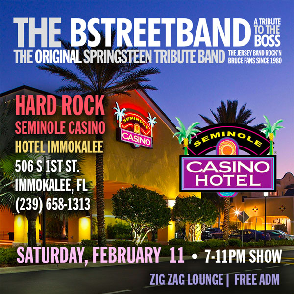 Sat • Feb 11 – Seminole Casino Hotel Immokalee Florida