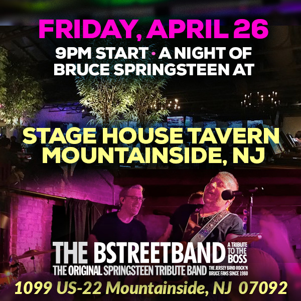 Fri. April 26  –  Stage House Tavern – Mountainside, NJ